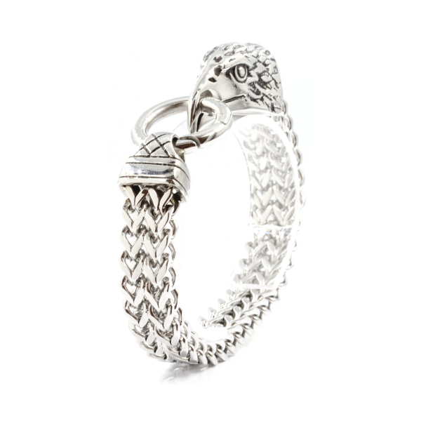 Pulseira em aço , fecho águia.